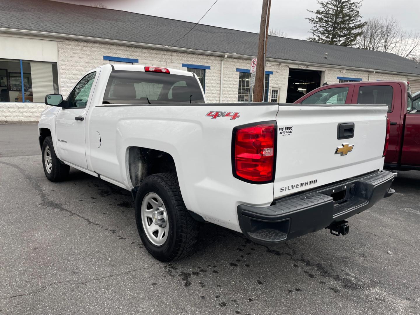 2017 White Chevrolet Silverado 1500 Work Truck Short Box 4WD (1GCNKNEH0HZ) with an 4.3L V6 engine, 6A transmission, located at 101 N. Main Street, Muncy, PA, 17756, (570) 546-5462, 41.207691, -76.785942 - Photo#2